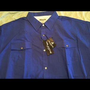 Men’s 5XL short sleeve dress shirt